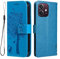 GOKEN Custodia a portafoglio per Oppo A40 4G / A40m / Oppo A60 5G - Custodia a portafoglio in pelle sintetica di alta qualità, chiusura magnetica, porta carte, cavalletto pieghevole, protezione