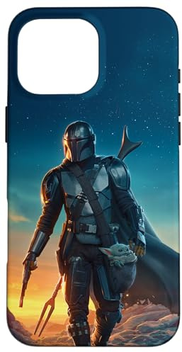 Star Wars The Mandalorian and Grogu Sunset Poster Case for iPhone 16 Pro Max