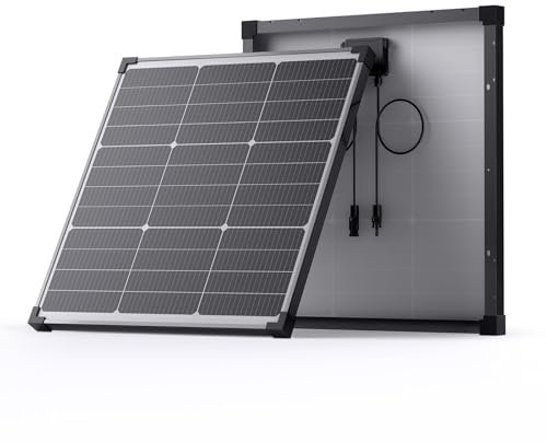 Callsun Panel solar de 50 W, 12 V, tipo N, 16BB, 50 W, 25 % de módulos fotovoltaicos monocristalinos de alta eficiencia, ideal para RV, furgoneta, remolque, cámper, marina, techo, fuera de la red