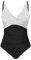 Tuopuda Bañadores Mujer Reductor Barriga Bañador Push up con Relleno V-Cuello Trajes de Baño Una Pieza Monokini Bañador Natacion Surf Swimwear para Playa Piscina Vacaciones, Negro-E, L