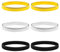 3 Pair Sleeve Garters Shirt Armbands for Clothesarm Sleeve Clips Stretchy Metal Anti-Slip Shirt Sleeves Holder Metal Arm Garters Elastic Cuffs to Hold up Sleeves for Women Men(6, Black Gold Silver)