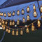 ENLACE Retro Laterne Lichterkette, 1,5M 10 LED Vintage Kerosin Lampen Batteriebetriebene, Lampions Lichterketten für Hochzeit Garten Terrasse Party Balkon Deko