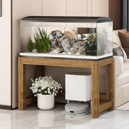 Fischaquarium Schrank Ständer für Tropische Aquarien, Holz, für Reptilien-Terrarium, robuste Basis, tragendes Design und Regal, Aufbewahrungshalterung für das Home
