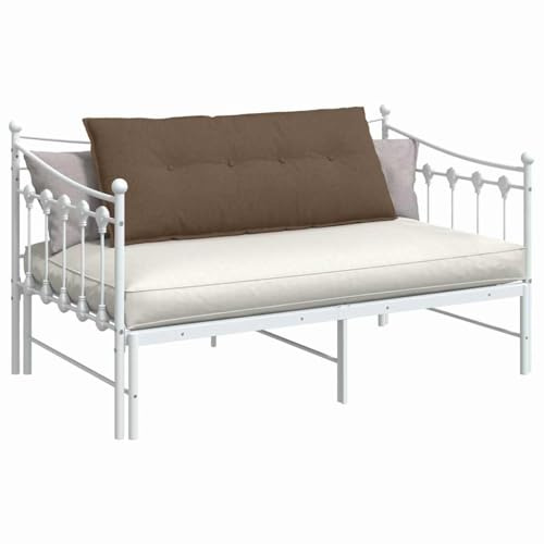 vidaXL Rückenkissen Braun 120 x 19 x 50 cm Stoff