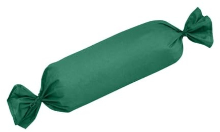 Traumschlaf Uni Mako-Satin Kissenbezüge im 2er Set 100% Baumwolle mit Reißverschluss 2X Nackenrollenbezug 15x40 cm, dunkelgrün