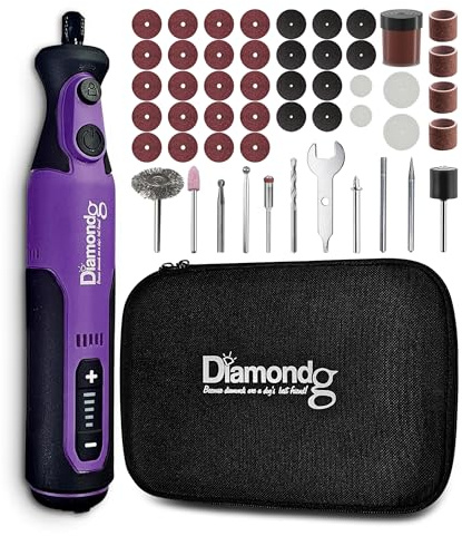 Diamondg Cordless Rotary Tool Kit, Purple