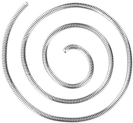 Auroris - Schlangenkette aus Edelstahl ohne Verschluss Breite 3 mm Meterware - Länge 3 m