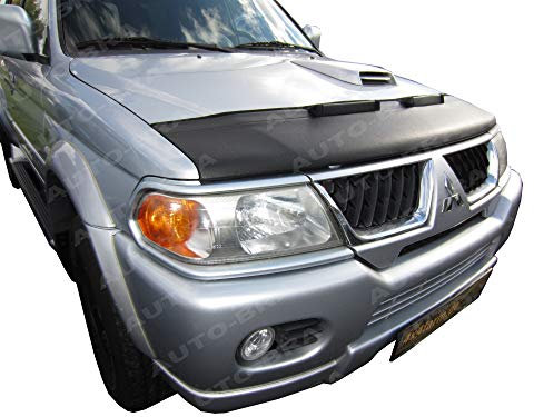 AB3-00111 Auto Bra kompatibel mit Mitsubishi Pajero Sport Bj. 1998-2006 Haubenbra Steinschlagschutz Tuning Bonnet Bra