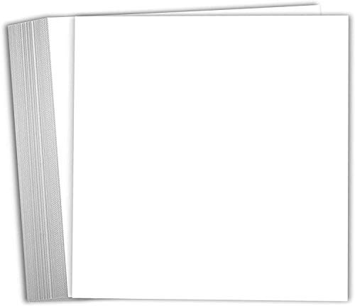 Hamilco White 80lb Cover Heavy 12x12 Scrapbook Cardstock for Crafts (25PK) | Scrapbooking, Card Making, Crafts, Photo Albums & Party Decorations – Laser & Inkjet Printable, Made in USA & Acid-Free Paper