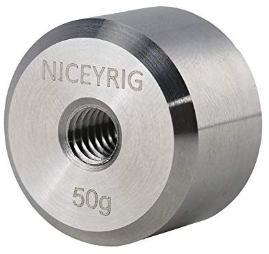 NICEYRIG Removable Counterweight 50g Compatible with DJI Ronin S/Ronin SC and Zhiyun Gimbal,50g Counterweight with 1/4 Thread Hole-430