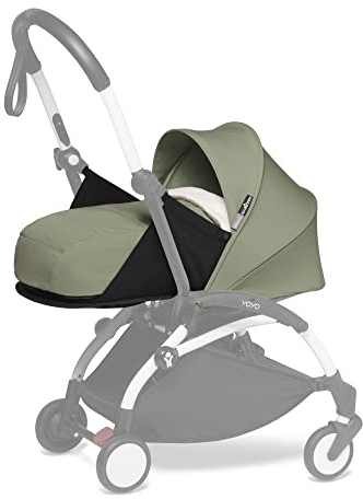 Babyzen YOYO 0+ Newborn Pack, Olive - Includes Mattress, Hood, Head Support & Foot Cover - Requires YOYO2 Frame (Sold Separately)