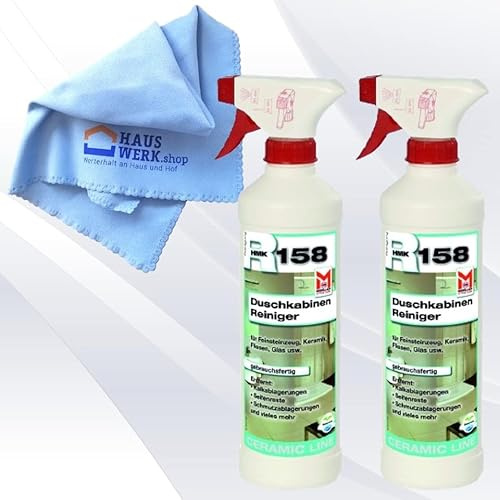 HAUSWERK.shop Set 2 x 500 ml HMK R158 Bad- und Duschkabinen Reiniger