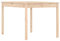 vidaXL Gartentisch, Garten Esstisch Holzrahmen, Holztisch Tisch für Outdoor, Terrassentisch Gartenmöbel, 121x82,5x76cm Massivholz Kiefer