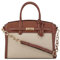 Nine West Damen Umhängetasche DAX Jetset Satchel, Natural Saddle Tan