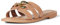 The Drop Monika Flat H-Band Slide Flache Sandale, Natürliche Kette, 38 EU