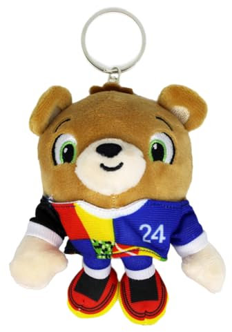 UEFA Euro 2024 - Plüsch Schlüsselanhänger/Keyring Maskottchen Albärt - 12cm - aus recycletem PET