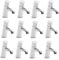 ENKI, Ergo, BT4303X12, 12 Pack of Mono Non Concussive Basin Mixer Tap Modern, Commercial Use, Adjustable Shut off Time, Chrome
