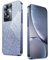 HAOYE Cover per Huawei P40 Lite, Silicone Cover per Telefono in Stile Bordo Dorato, Custodia Antigraffio con Brillante Etichetta. Blu