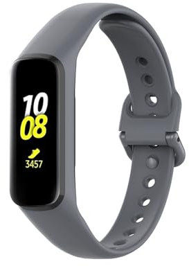 Cinturino Compatibile con Samsung Galaxy Fit 2, Silicone Cinturini per Samsung Fit 2 SM-R220 (Grigio)