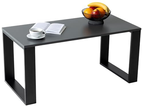 Mex-System Couchtisch - Wohnzimmertisch Modern Perfekt für Büro oder Wohnzimmer - Rechteckiger Kaffeetisch im modernen Stil 105x50x49 cm, Mittel- oder Beistelltisch für Tee und Kaffee, Anthrazit
