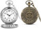 GOEDCH 2 Stück Vintage Taschenuhr: Retro Taschenuhr Herren mit Kette, Arabisch Ziffern Quarz Taschenuhr, Vintage Taschenuhren für Männer, Retro Quarz Taschenuhr für Männer Frauen Vater Opa Geburtstag