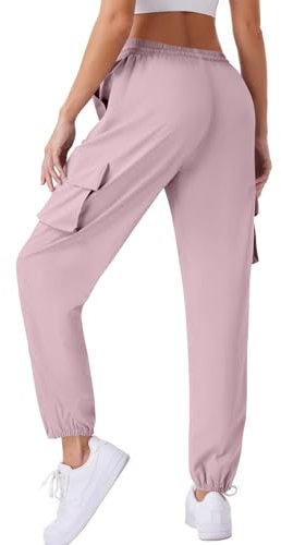 Pantalon de Travail Femme Multi-Poches à Taille élastiquée et à Cordon de Serrage Pas Cher Soldes Pantalons Cargo de Randonnée Pantalon à Séchage Rapide Pantalons de Sport Décontractés