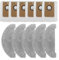 Tidevib Lot de 5 serpillères lavables pour aspirateur Cleanova W11 et 6 sacs de rangement pour poussière