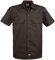 Dickies Men's Work Shirt Short Sleeved Casual (Dark Brown), XXXX-Large