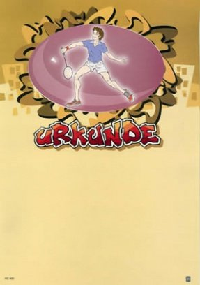 Albert Hoffmann Urkundenverlag Badminton / 400/110 / Badminton/PC-Urkunden (170 g/m²) 10 Stk