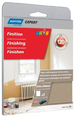 Mehrere-Verwendung Norton Schleifpapier 230 x 280 mm Körnung Größe, 120 Inh, 3