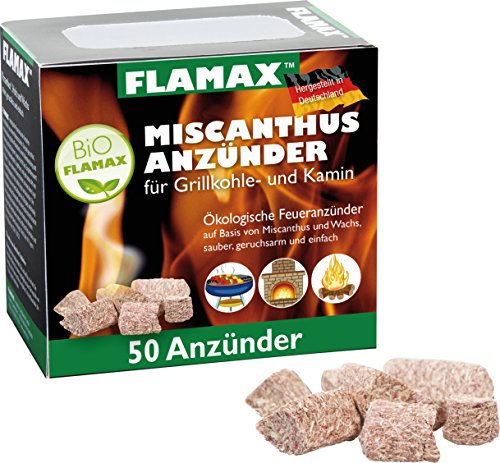 Flamax 19259 Ökoanzünder „Miscanthus“, 50 Stück