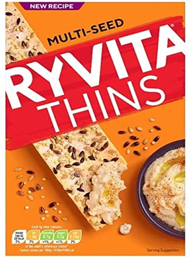 Ryvita Thins Multi-Seed Flatbreads, 125g