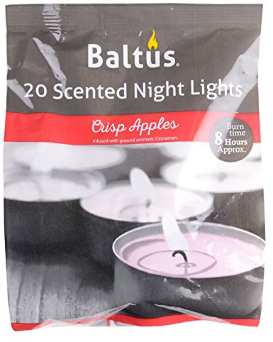 Baltus 20 Festive Xmas Crisp Apples Scented Wax Night Lights Tealights Candles