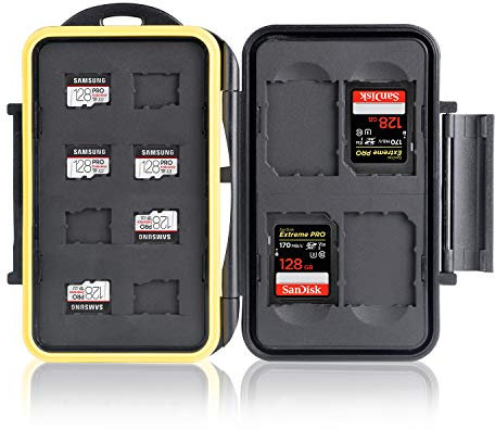 Ares Foto® boîtier de Protection/Cas pour Les Cartes de mémoire/Stockage pour 4X SD Cards + 8X Micro SD Cards
