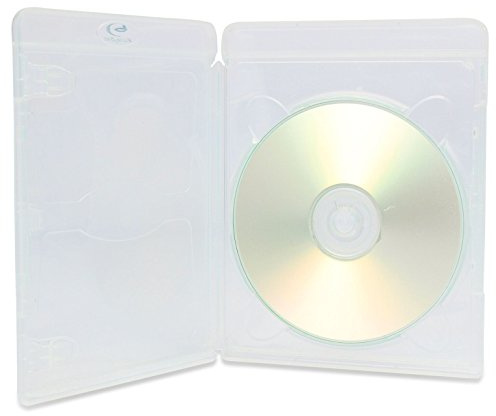 Amaray Vortex Eco-Lite - 50 custodie singole per dischi Blu-ray, trasparenti