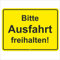 easydruck24de Hinweis-Schild Bitte Ausfahrt freihalten! I Größe 40 x 30 cm I Achtung Parkverbot Halteverbot I gelb schwarz I hin411