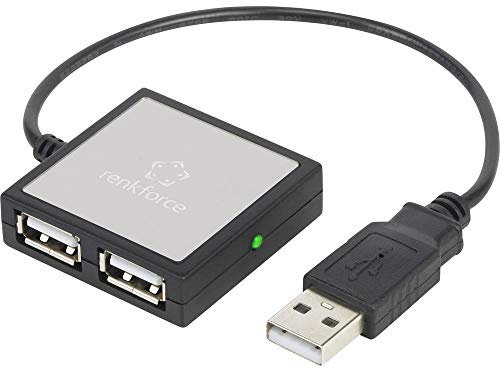 Renkforce 4 Port USB 2.0-Hub Silber