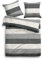 TOM TAILOR 0849790 Bettwäsche Garnitur mit Kopfkissenbezug Melange Flanell Gradual Stripes 1x 135x200 cm + 1x 80x80 cm black