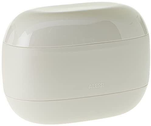 Alessi Food à Porter | SA02 G - dreiteilige Brotbox aus Thermoplastik-Kunststoff, Grau, 10 cm
