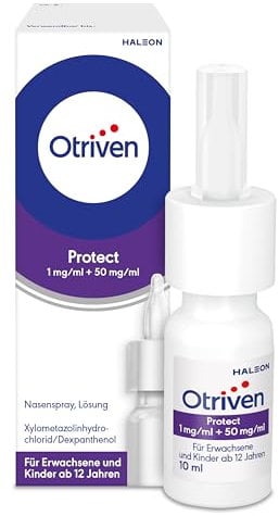 Otriven Protect Schnupfen Nasenspray (Dosierspray) mit Xylometazolin und Dexpanthenol, 10 ml