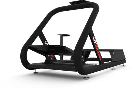 GT OMEGA TITAN Cockpit Frame (No Seat) - Sturdy Steel Framework, Supports Users Up to 200kg, Fully Adjustable, Comes with Adaptable Gear Shifter Mount, Ideal For PS4, Xbox One & PC