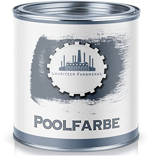 Lausitzer Farbwerke Schwimmbeckenfarbe traditionelle Poolfarbe Schwimmbadbeschichtung Betonfarbe wasserdicht in Blau Weiß Grau Grün Seegrün Lichtgrau Anthrazitgrau (2,5 L, Moosgrün)