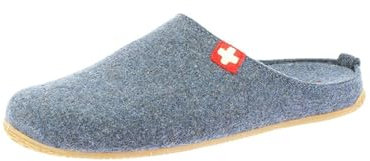 Living Kitzbühel - Filz - Schweizer Kreuz - Pantoffeln (41 EU Nachtblau)