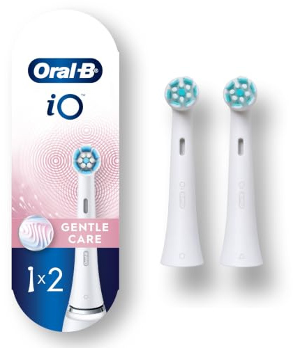 Oral-B iO Series Gentle Care Electric Toothbrush Replacement Brush Heads for an Oral-B Electric Toothbrush, 2 Count, White