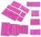 Molde de Silicona para Pasteles 15 piezas, Flor de Encaje Retro Relieve Silicona Decoración Fondant de azúcar Molde para herramienta de decoración de marco europeo