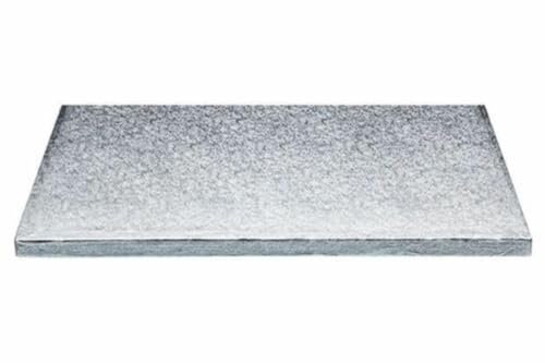 Doric Silver Rectangle Cake Board Drum Approx 18 x 12 (470 x 310mm), 12mm Thick. (1)