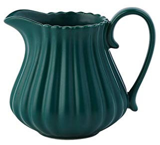 Serving Pitcher Sauce Pitcher Ceramic Gravy Boat, Coffee Small Milk Cup, Large Capacity Milk Cup, Small Milk Tank, Milk Jug, Coffee Milk Creamer Pitcher Creamer Cup-Green