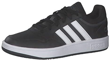 adidas Homme Hoops 3.0 Low Classic Vintage Shoes Chaussures, Core Black/Cloud White/Grey Six, 40 2/3 EU