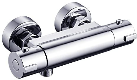 MISSMIN Robinet thermostatique à griffe pour baignoire et douche, Mitigeur Douche 9,5 cm