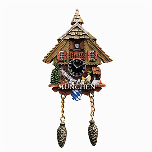 Kuckucksuhr München Deutschland Kühlschrankmagnet Souvenir Kühlschrank Magnet Aufkleber Handbemalt Handwerk